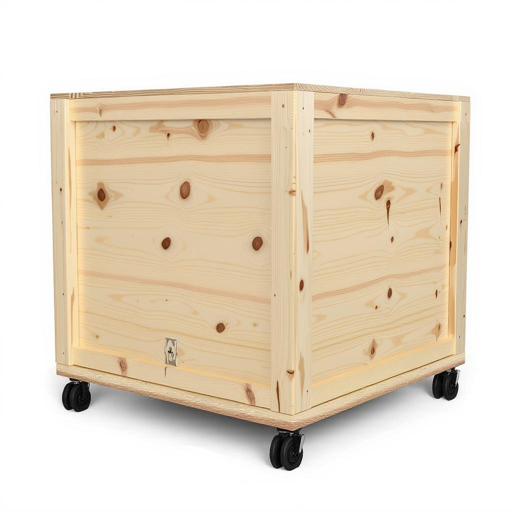 wood shipping crate